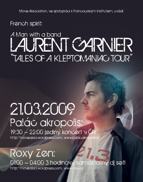 Laurent Garnier na turne aj v CZ