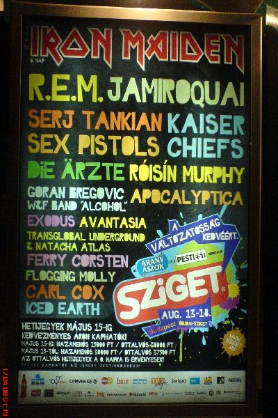 Sziget 2008 Plagát