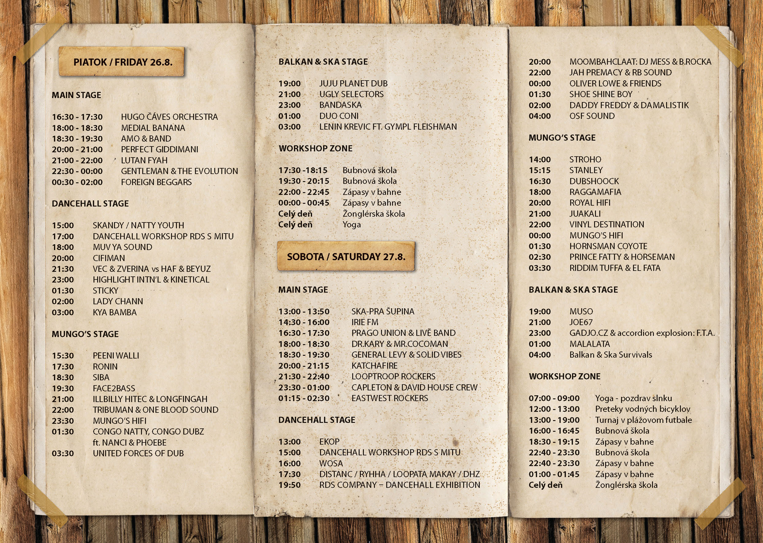 Uprising Reggae Festival - program