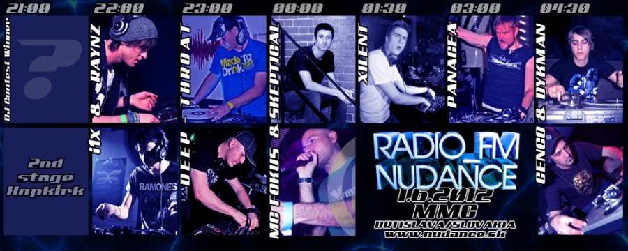 Radio_FM Nudance 1.6.2012 - LINE UP