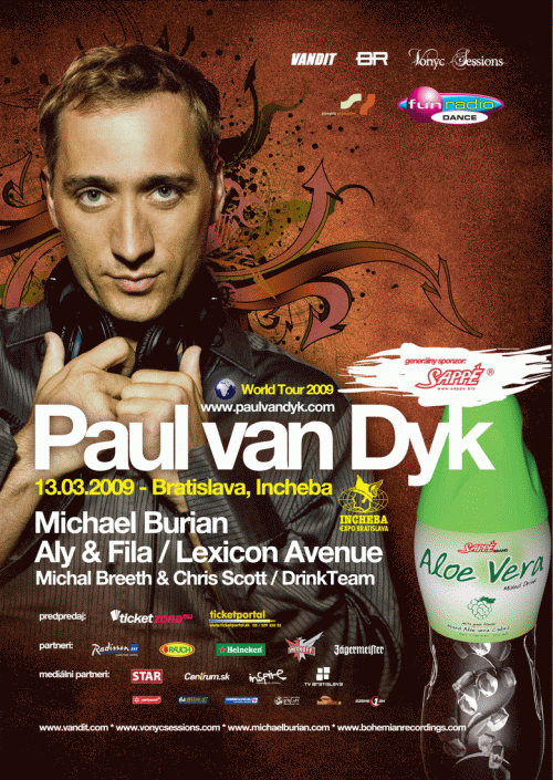 Paul van Dyk wordl tour 2009 - Bratislava, SK