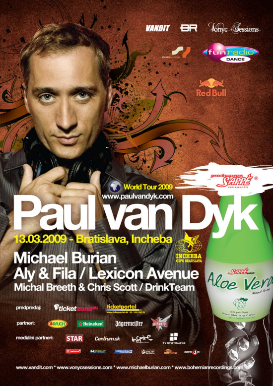 Paul van Dyk - World Tour 2009, Bratislava, SK